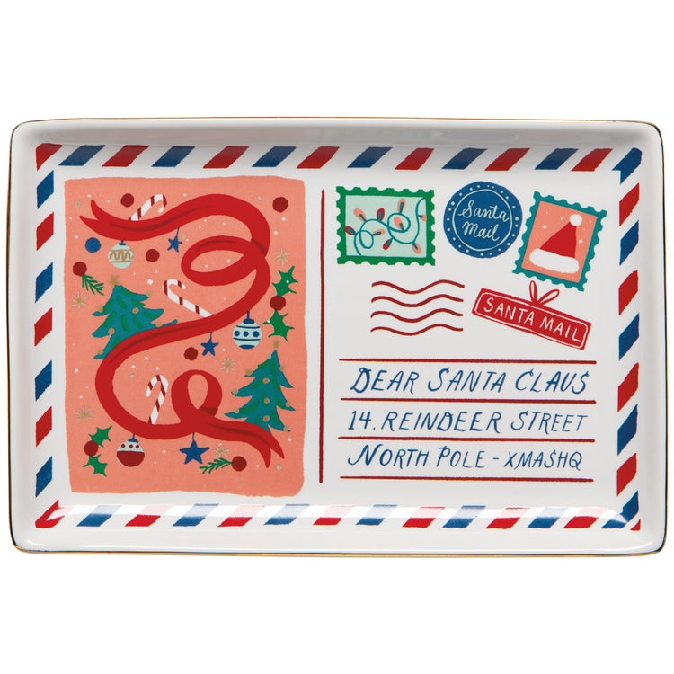 Santa Mail Christmas Dish