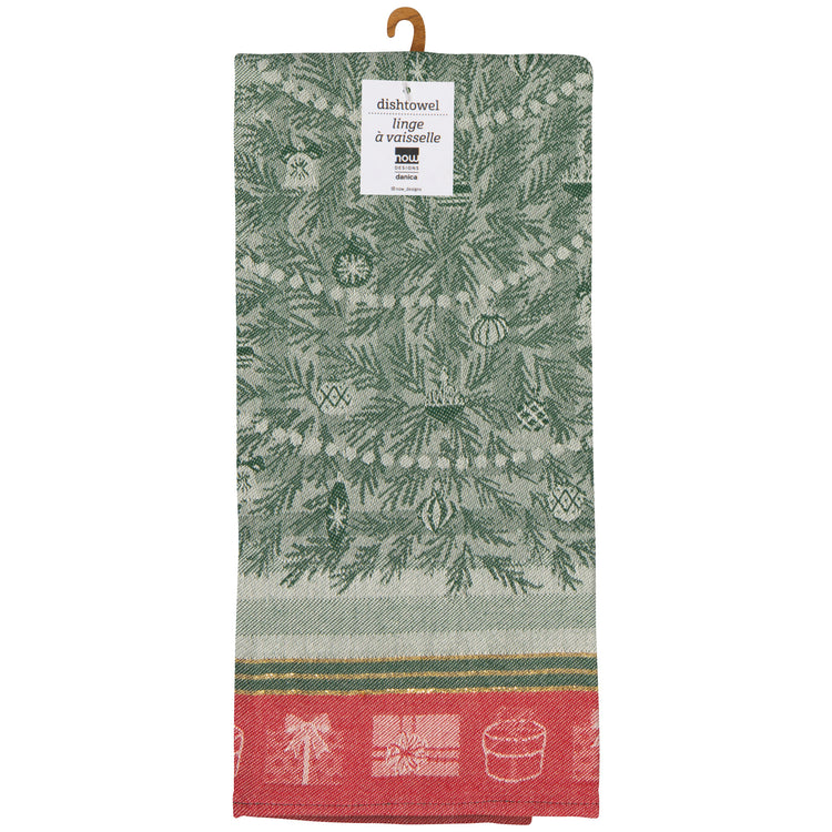 Festive Fir Jacquard Christmas Dishtowel