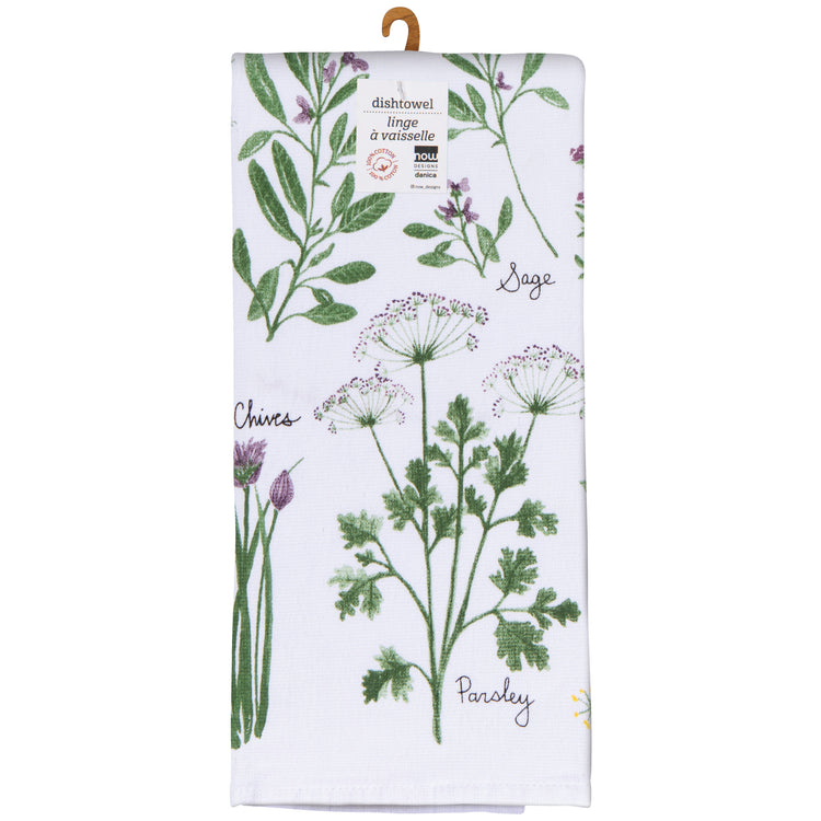 Fresh Herbs Terry Dishtowel