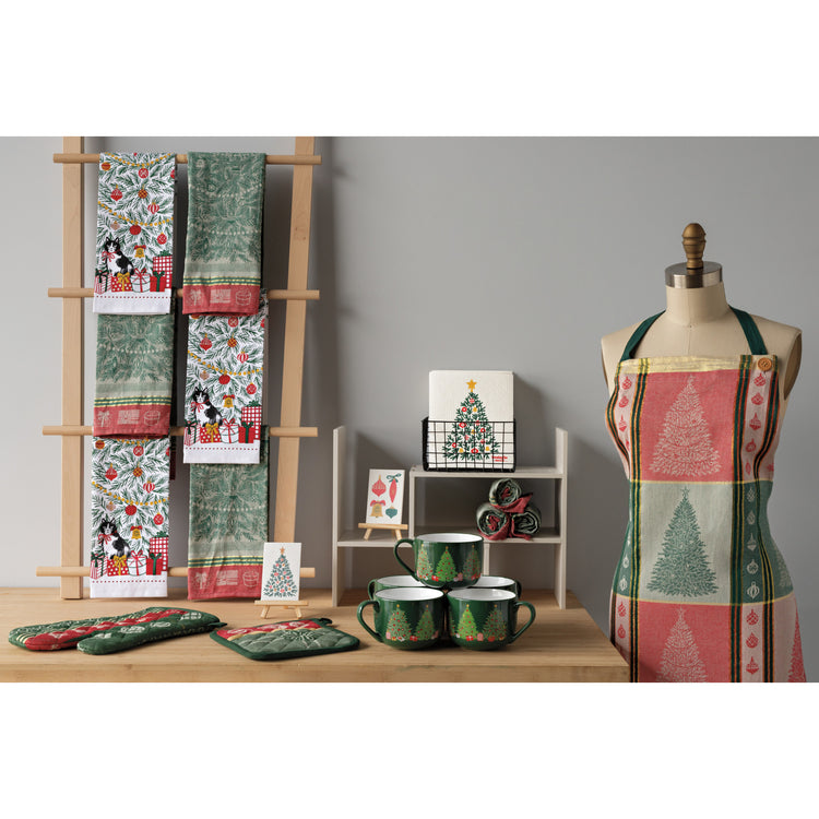 Festive Fir Christmas Pop Up Sponges Set of 4 Assorted
