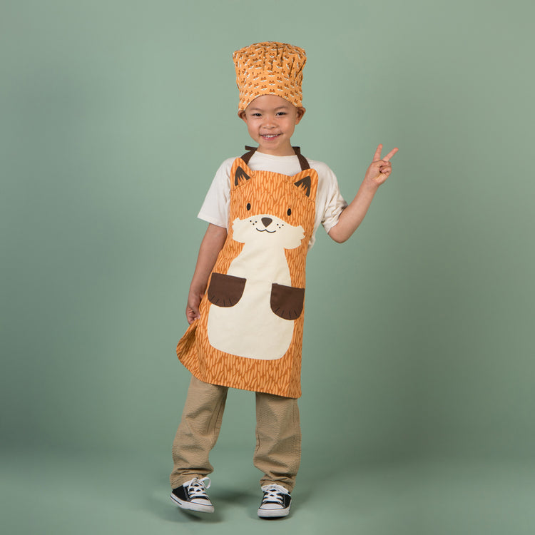 Dog Kid's Apron and Hat Set