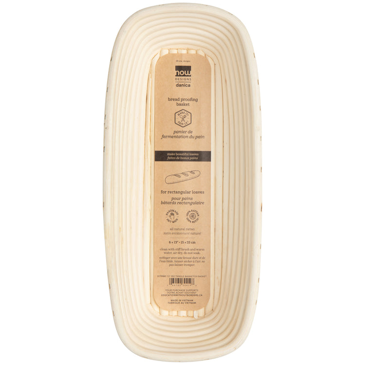 Banneton Bread Proofing Basket Rectangle 13 inch