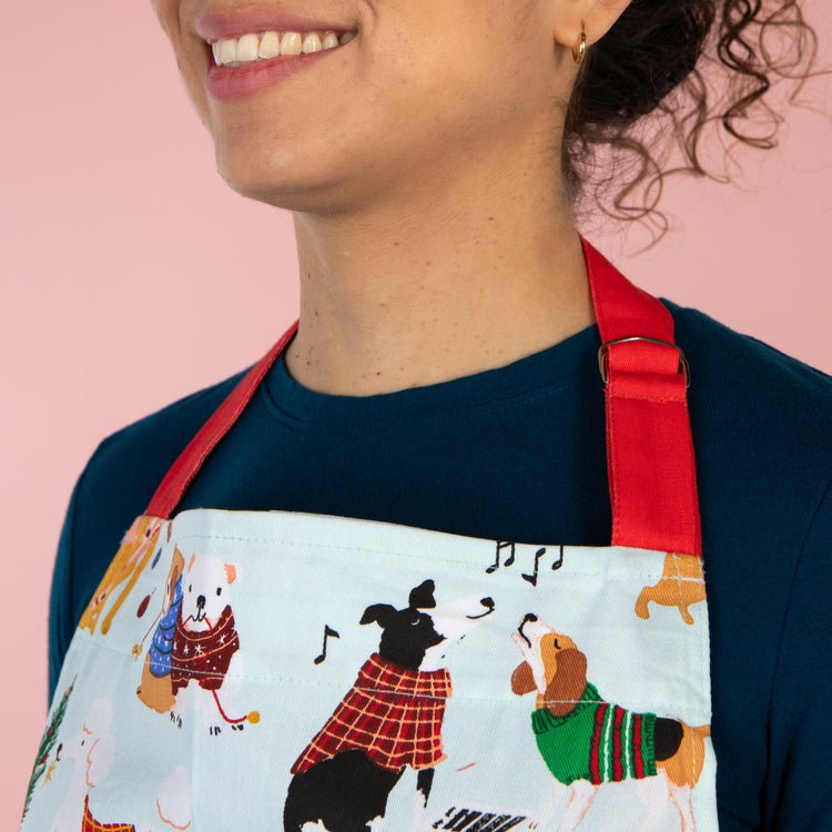 Holiday Hounds Christmas Apron