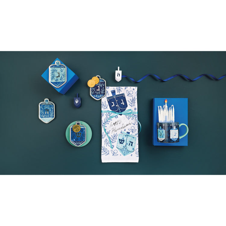 Dreidels Hanukkah Dipping Dish Set