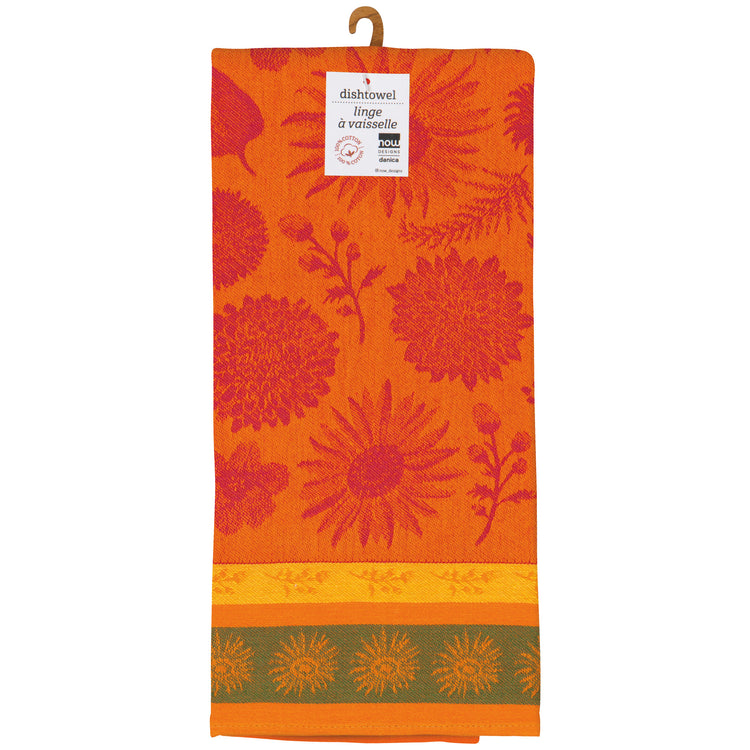 Sunflower Splendor Jacquard Dishtowel