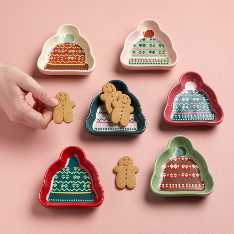 Winter Woolens Christmas Pinch Bowls Set of 6