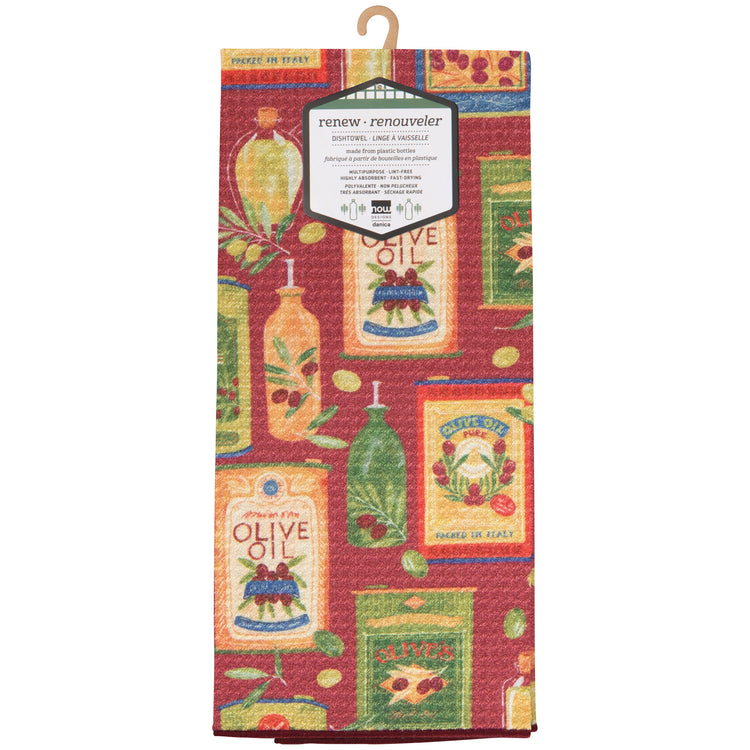 Olive Oil Recycled Microfibre Dishtowel