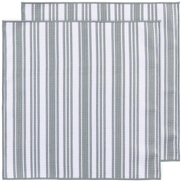 London Gray Recycled Microfibre Dishcloths Set of 2