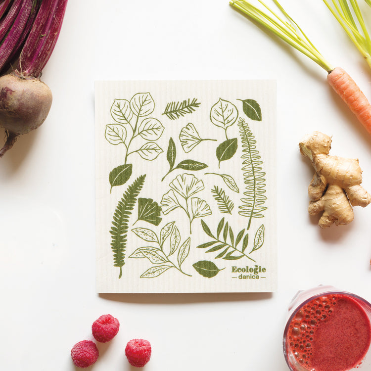 Fern & Frond Swedish Dishcloth