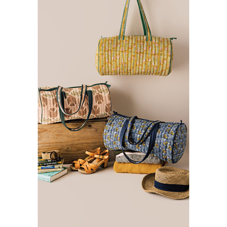 Venus Block Print Weekender Bag