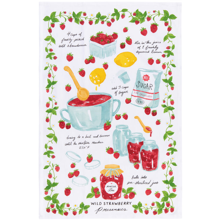 Jam Recipe Dishtowels Set of 2