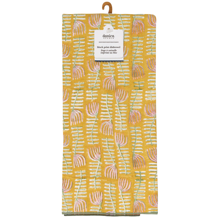 Venus Block Print Dishtowel