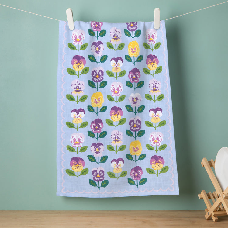 Pansy Dishtowel
