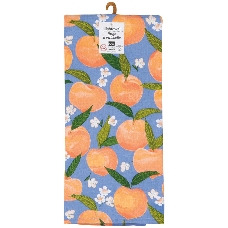 Peaches Dishtowels Set of 2