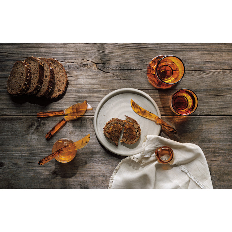 Pedestal Glass 7 oz - Amber