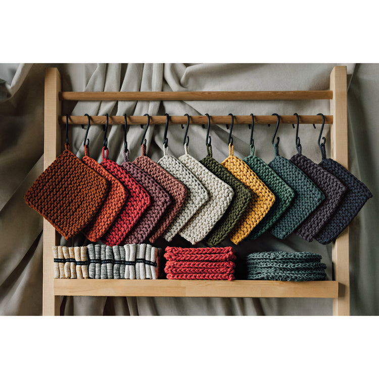 Ash Plum Knit Potholder