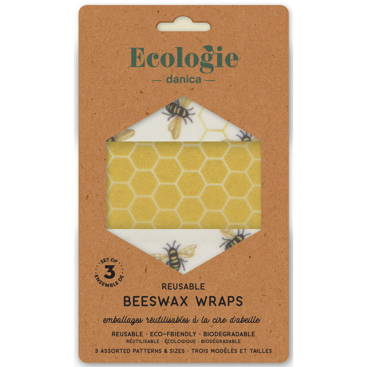 Bees Beeswax Wrap Set of 3