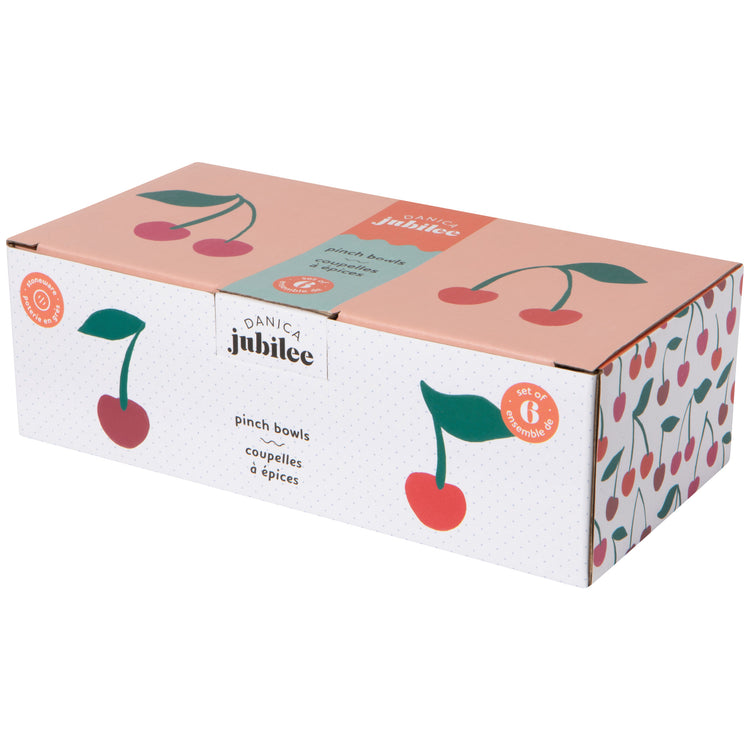 Very Cherry Pinch Bowls Set of 6 Assorted