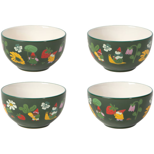 Gnome Grown Bowls Set of 4 Assorted