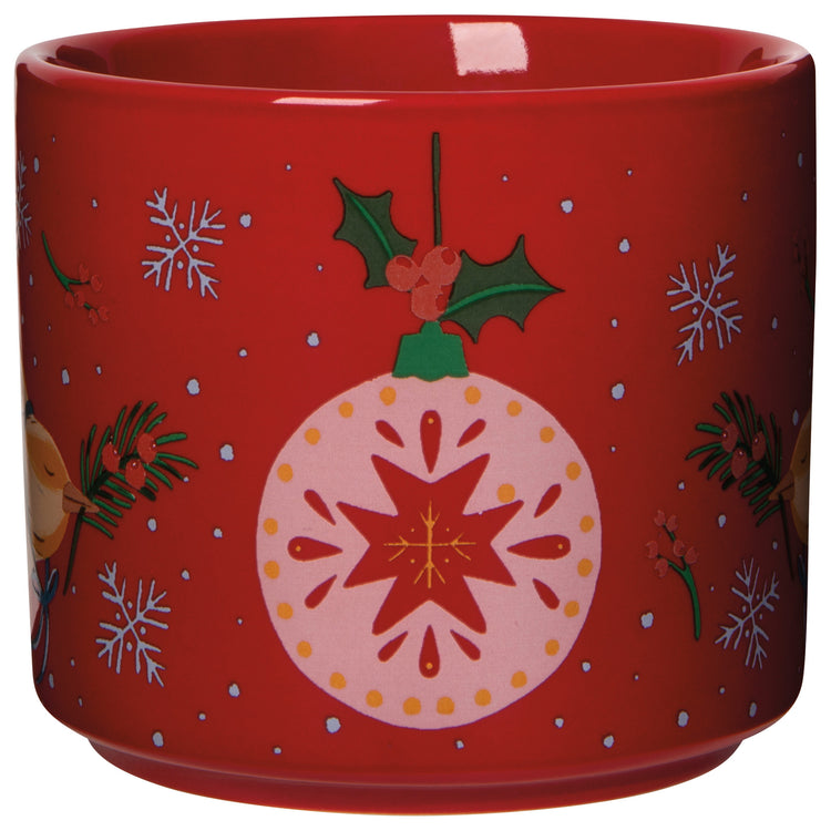Mug Lidded Season's Tweetings