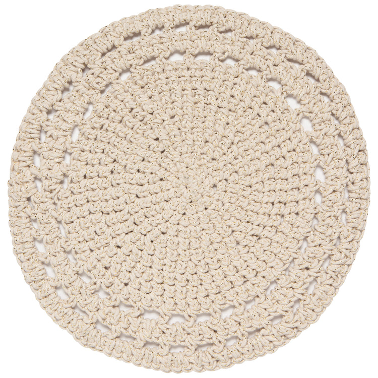 Gold Aura Hand-Knotted Placemat