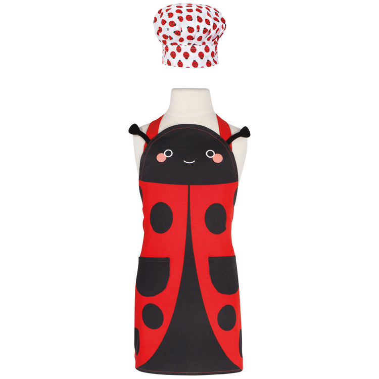 Ladybug Kid's Apron & Hat Set Set