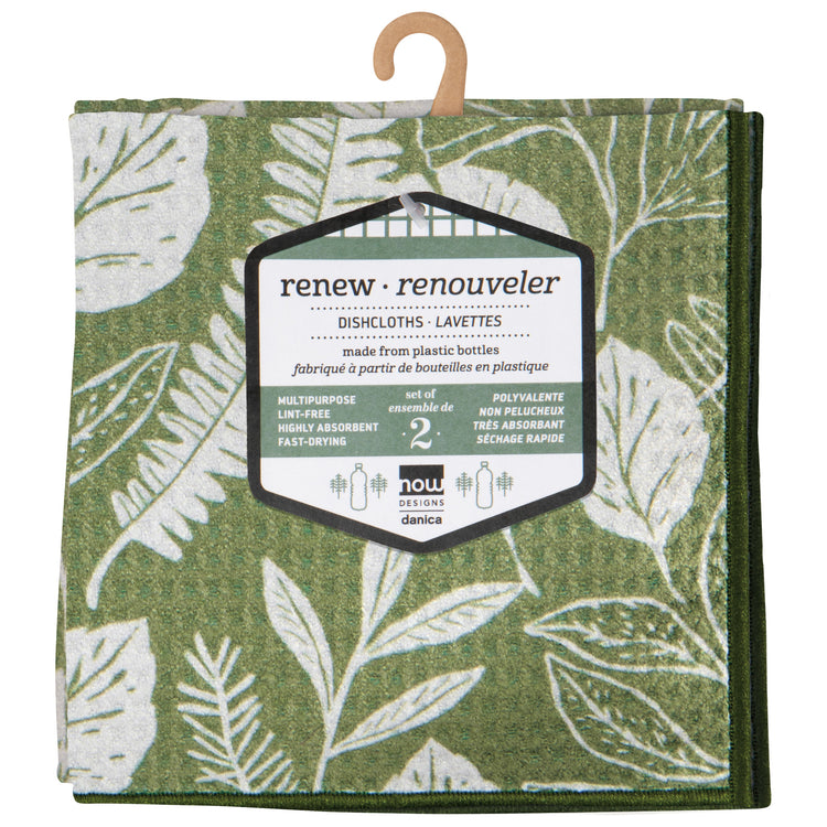 Fern & Frond Recycled Microfibre Dishcloths Set of 2