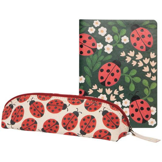 Ladybugs Notebook & Pencil Case Set