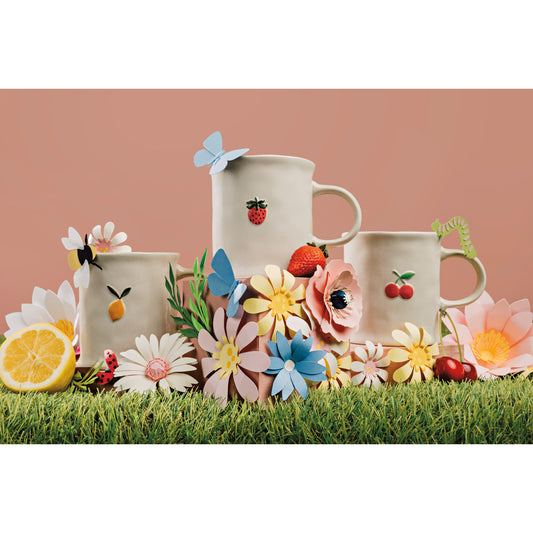 Cherry Embossed Mug