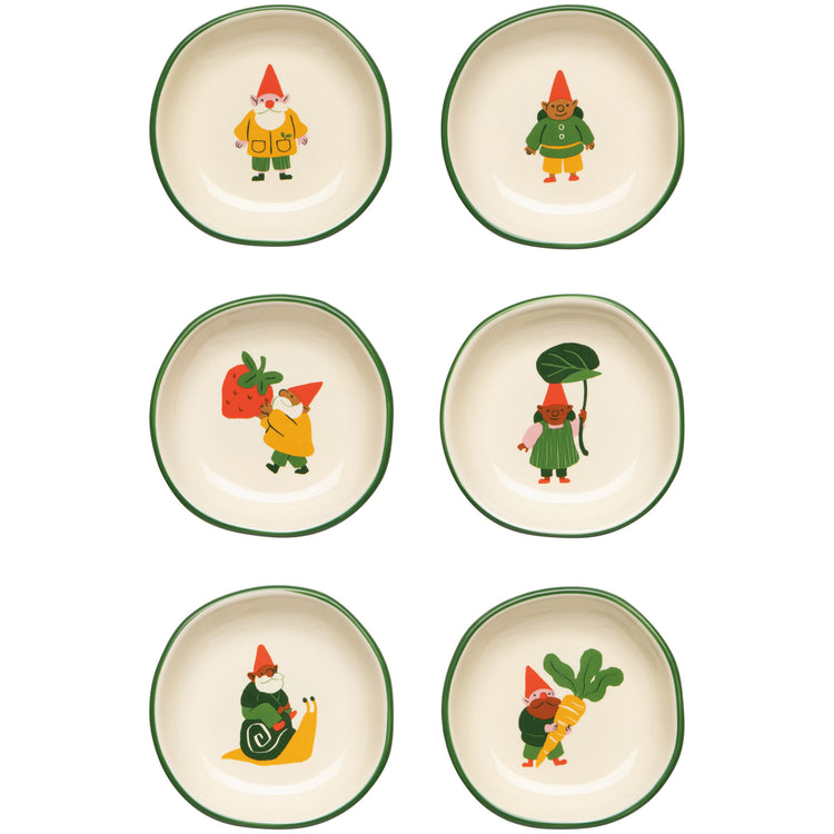 Gnome Grown Pinch Bowls Set of 6 Assorted