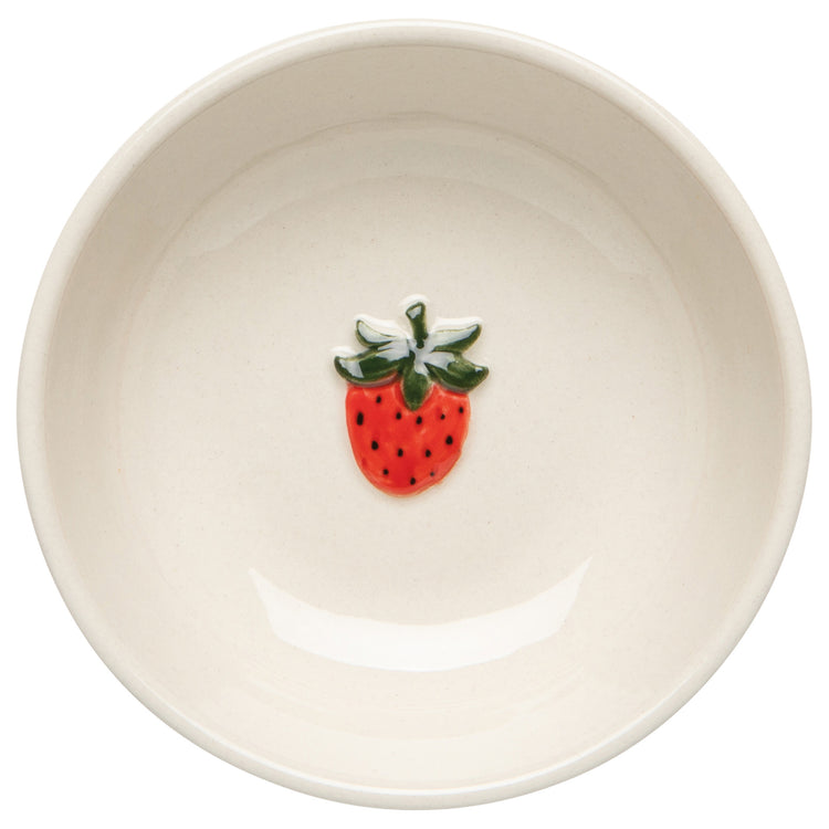 Strawberry Embossed Pinch Bowl 3 Inch