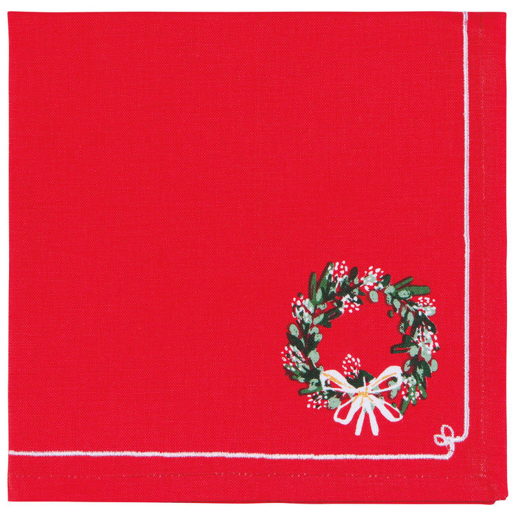 Wreaths Christmas Napkins Set of 4