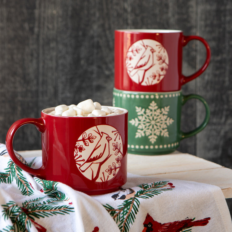 Good Tidings Cardinal Stacking Mug