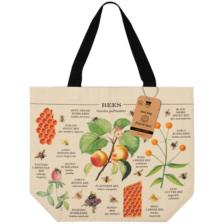 Bee Varieties Tote Bag