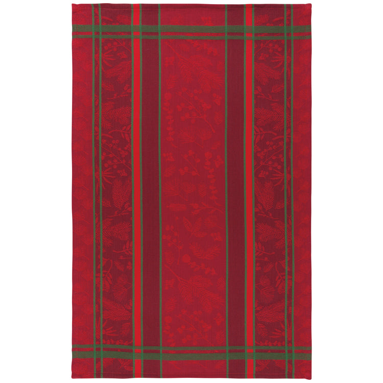 Winterberry Christmas Jacquard Dishtowel
