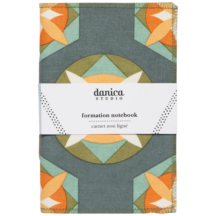 Disco Printed Fabric Cover Formation Notebook