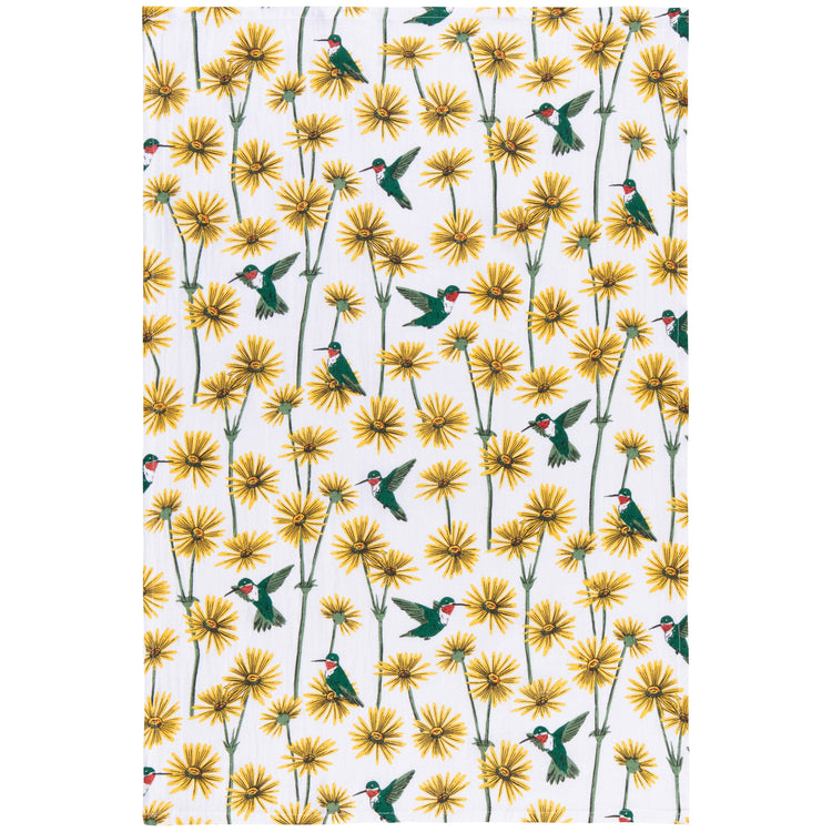 Hummingbird Baker's Floursack Dishtowels Set of 3