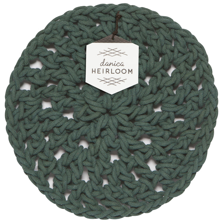 Jade Green Knotted Trivet
