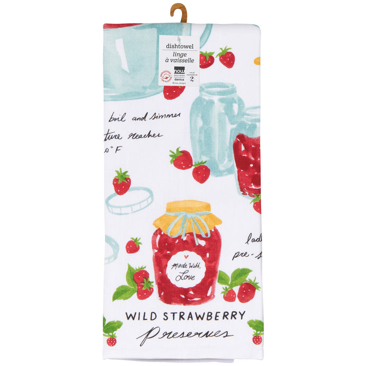Jam Recipe Dishtowels Set of 2