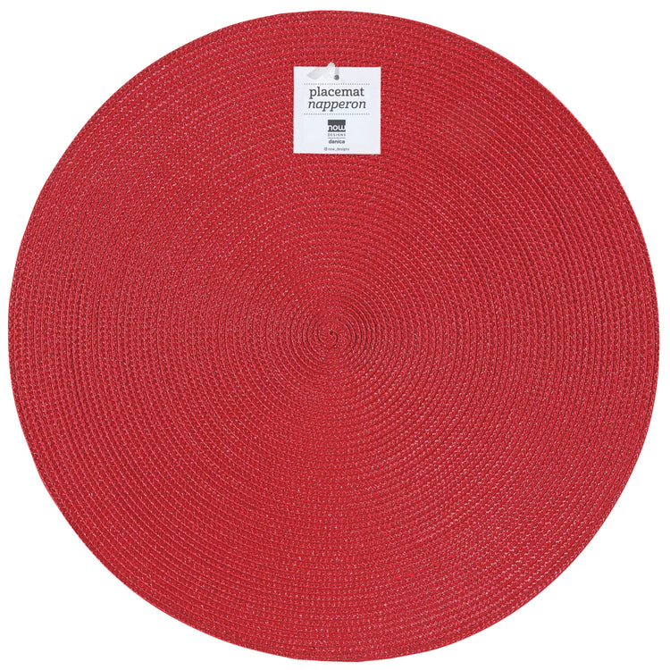 Disko Chili Red Round Placemat