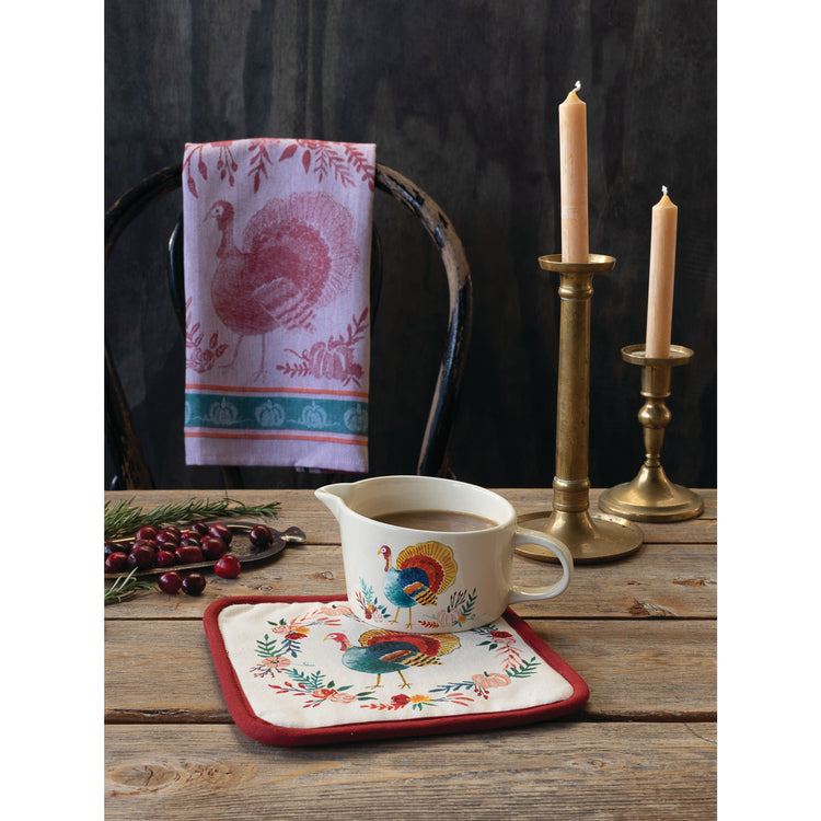 Harvest Turkey Jacquard Dishtowel