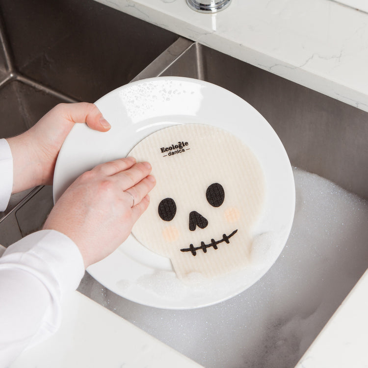 Boo Crew Skull Swedish Dishcloth