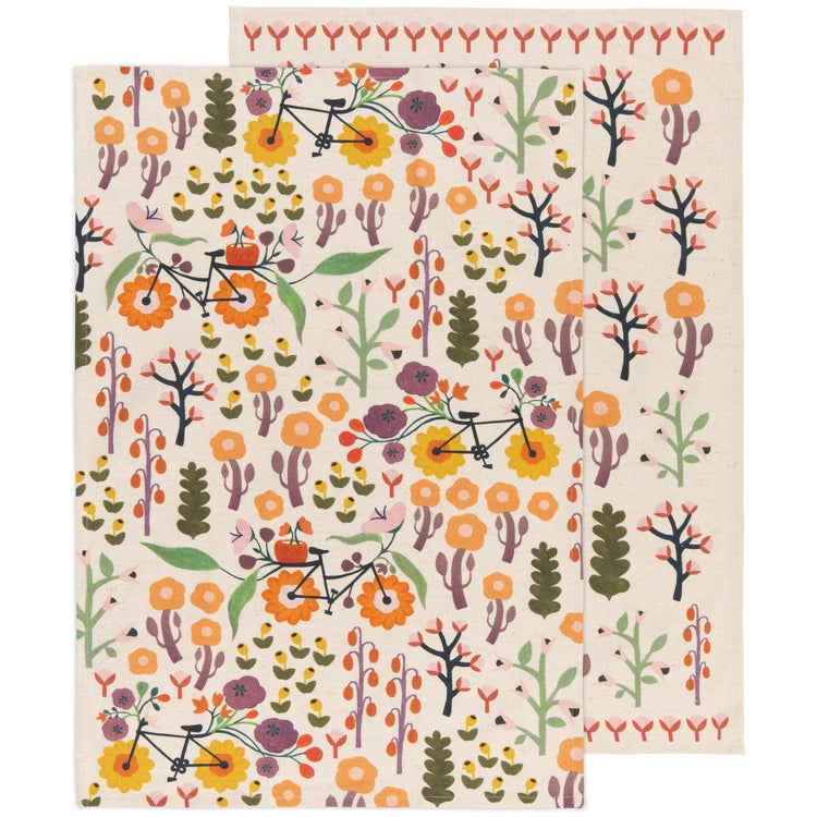 Petal Power Dishtowels Set of 2