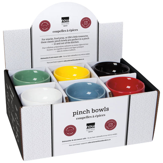 Color Center Pinch Bowl Counter Display - 24 Assorted