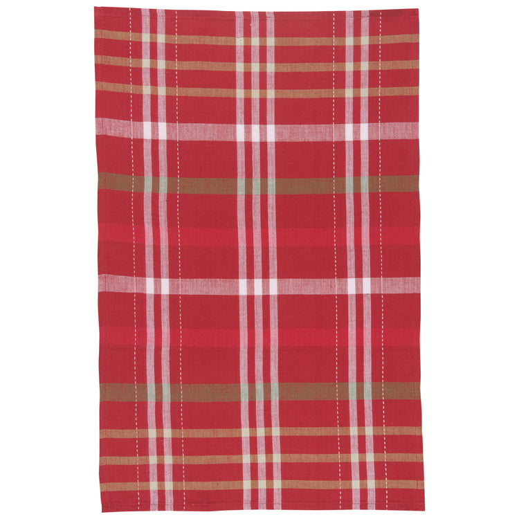 Holiday Cheer Check Dishtowels Set of 3