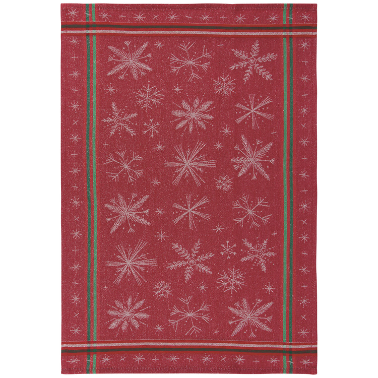 Snowflakes Christmas Jacquard Dishtowel