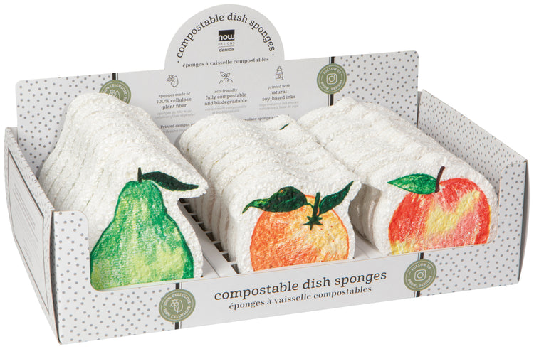Locally Grown Sponge Counter Display - 24 Assorted