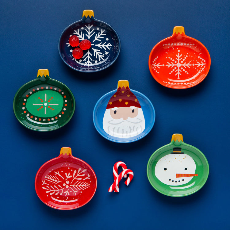 Christmas Charms Pinch Bowls Set of 6