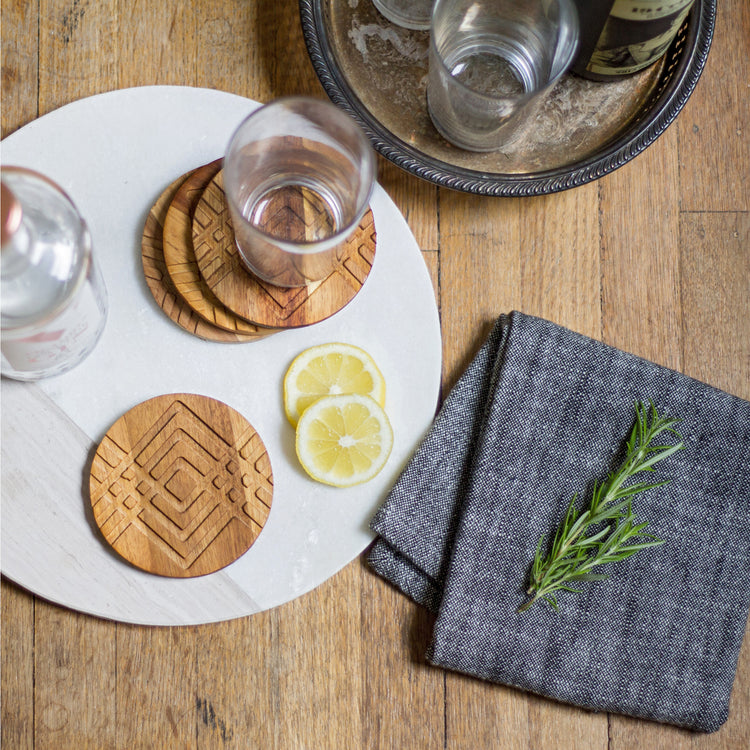 Facet Geo Coasters Set of 4