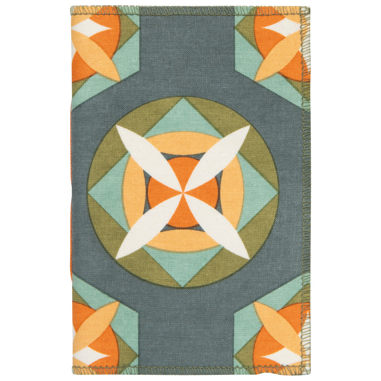 Disco Printed Fabric Cover Formation Notebook